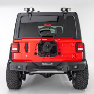 Jeep Wrangler JT Light Mounts - Rear - Go Rhino - Hard Top Rear for 3x3 LED Cubes - Textured Black - `18-`20